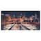 Designart - Dark Chicago Skyline and Railroad - Cityscape Canvas Print